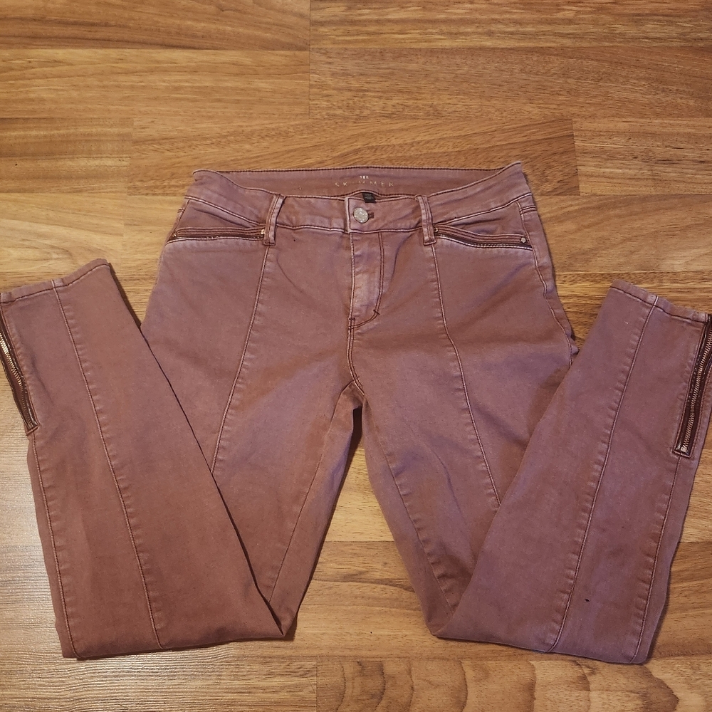 White House Black Market Red Skinny Jeans